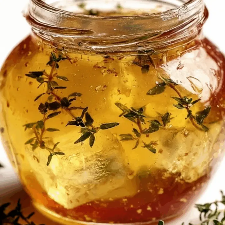 Apple Thyme Jam recipe with fresh apples and thyme