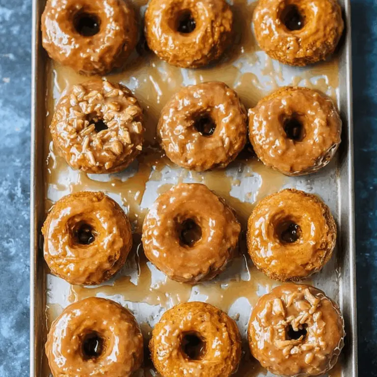 baked pumpkin donuts with maple glaze on cooling rack
