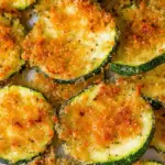 Crispy Baked Zucchini with a golden, cheesy crust