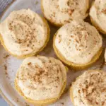Healthy Pumpkin Cheesecakes with almond flour crust
