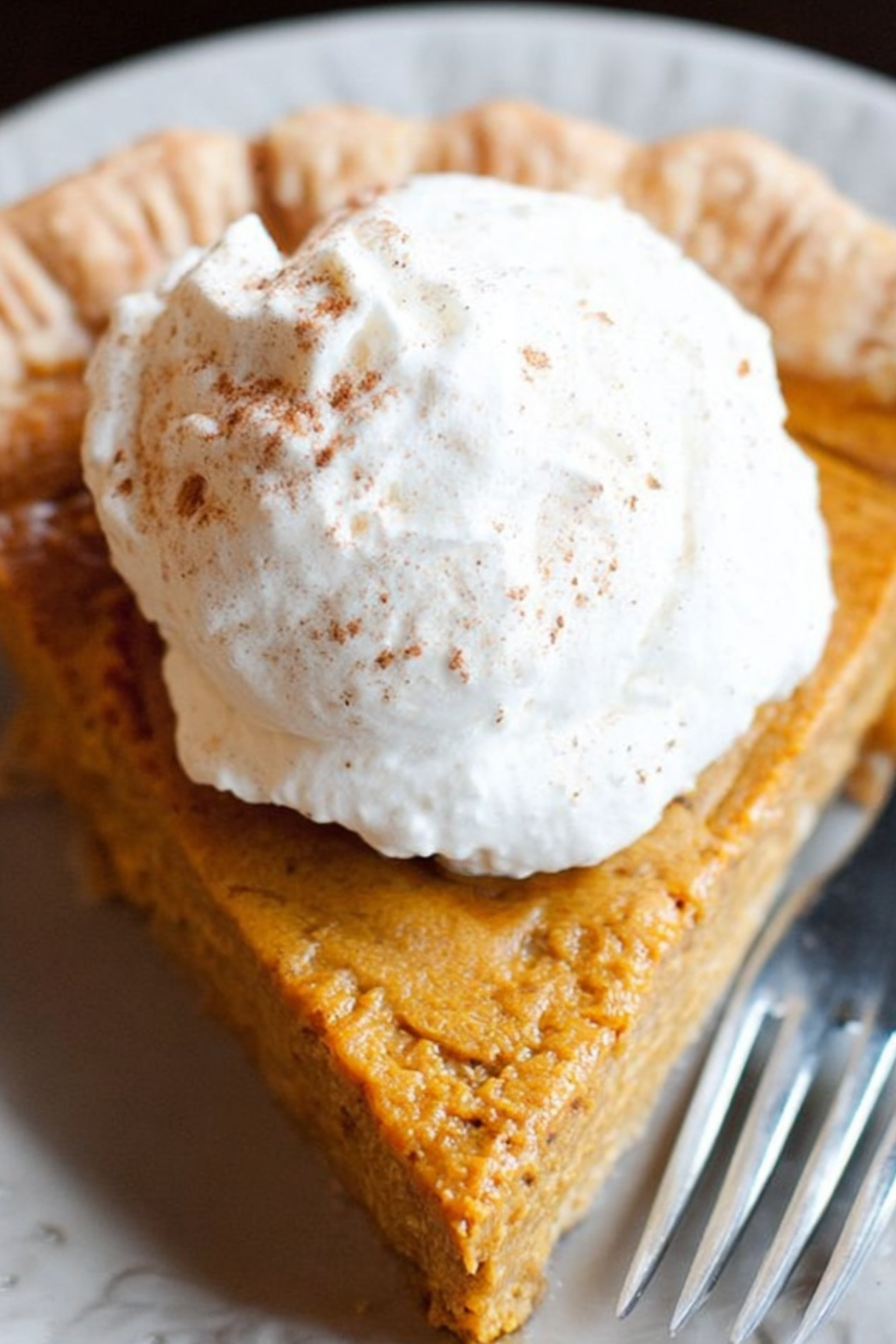Healthy Pumpkin Pie with coconut milk and oats, a perfect holiday dessert