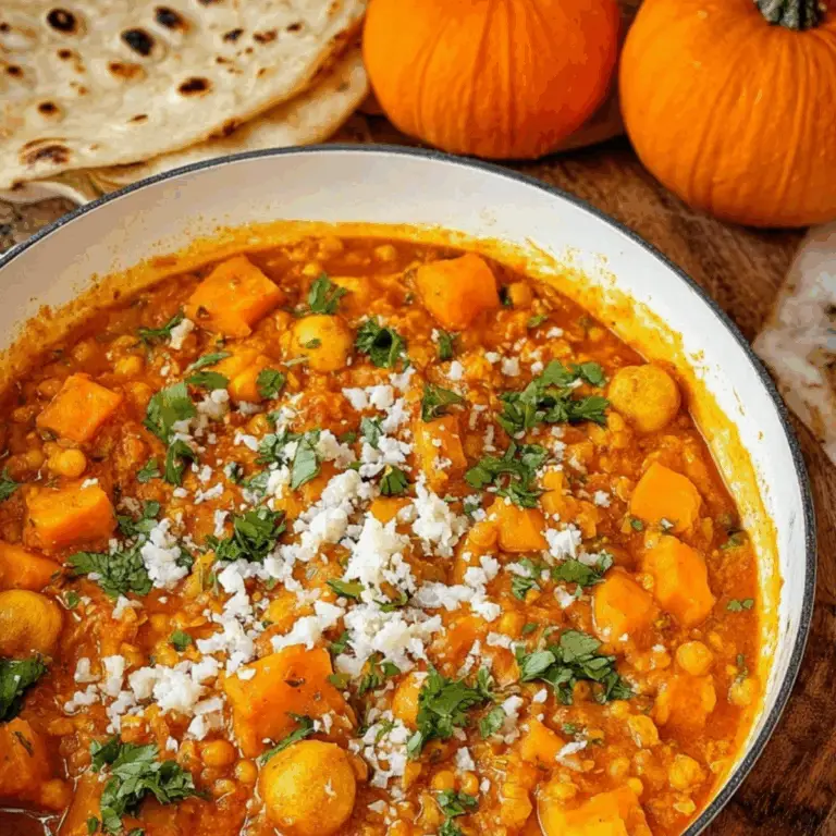 Pumpkin Curry Recipe with Roasted Pumpkin and Coconut Milk
