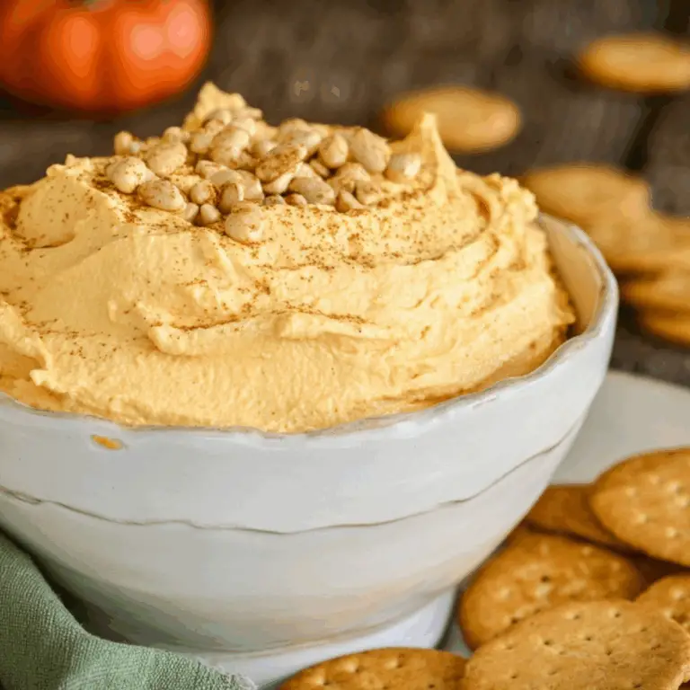 Pumpkin Fluff Dip with creamy texture and pumpkin spice