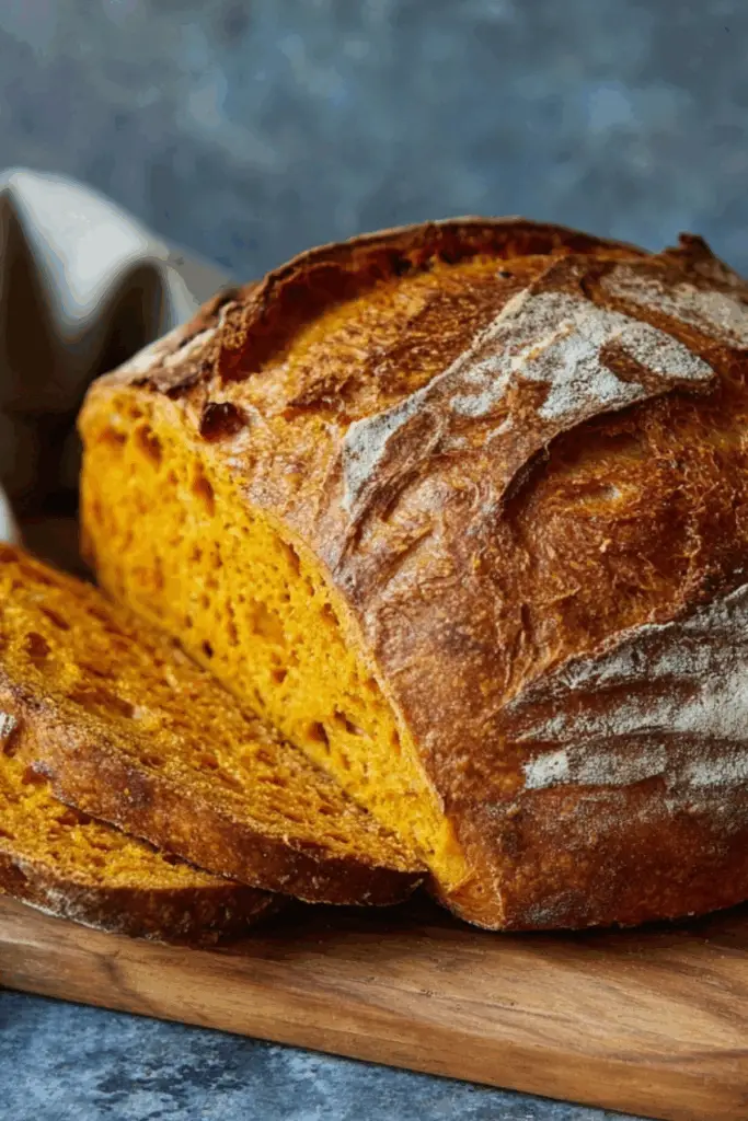 Pumpkin sourdough bread with cranberries and pumpkin spice