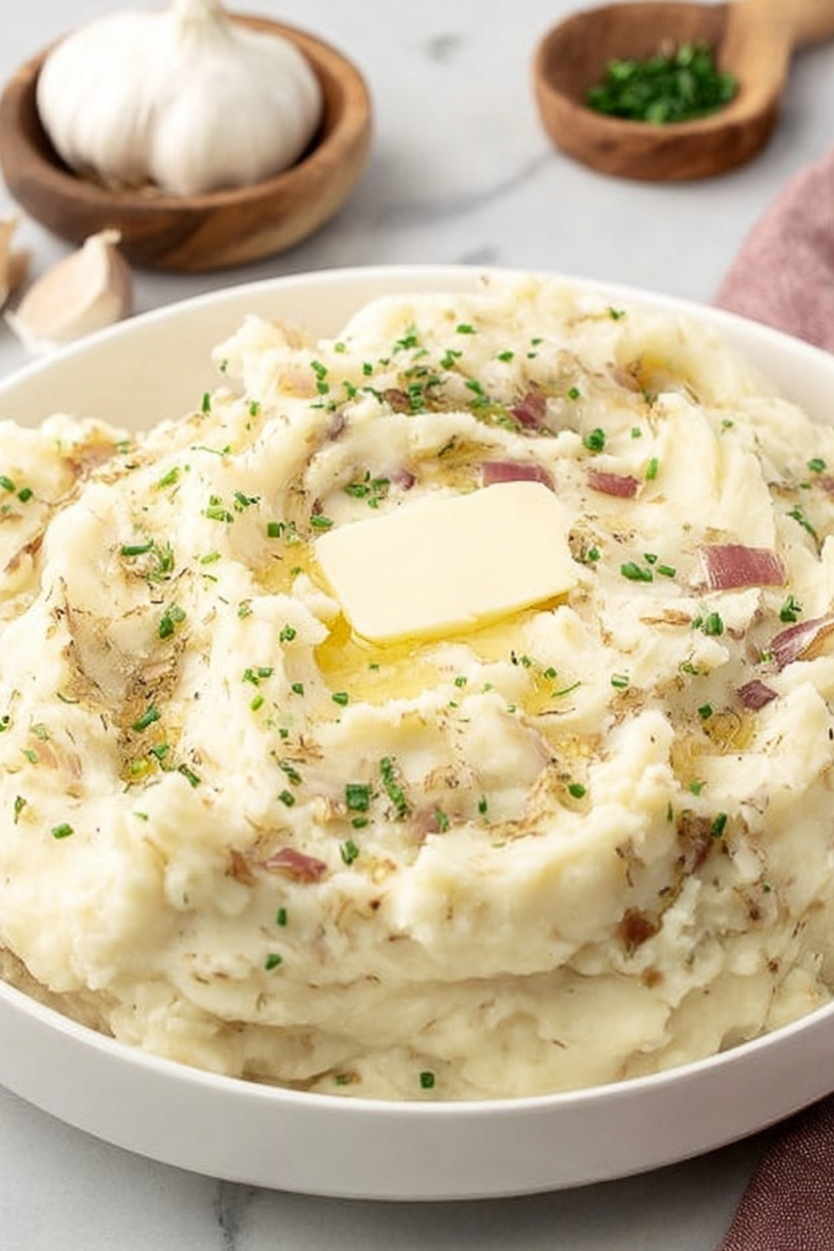 roasted garlic mashed potatoes recipe with vegan butter