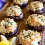 Seafood Stuffed Mushrooms with Crab and Shrimp Recipe