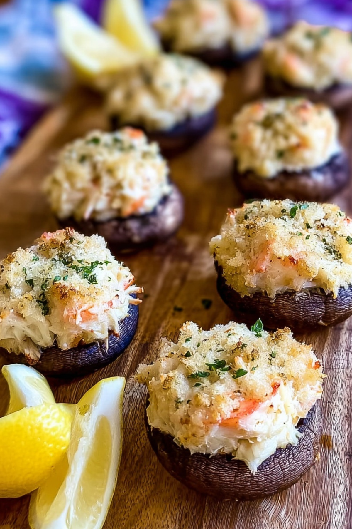Seafood Stuffed Mushrooms with Crab and Shrimp Recipe