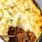 Shepherd’s Pie Recipe with mashed potatoes and red wine gravy