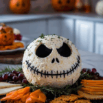 Skellington Cheese Ball Appetizer Halloween Snack