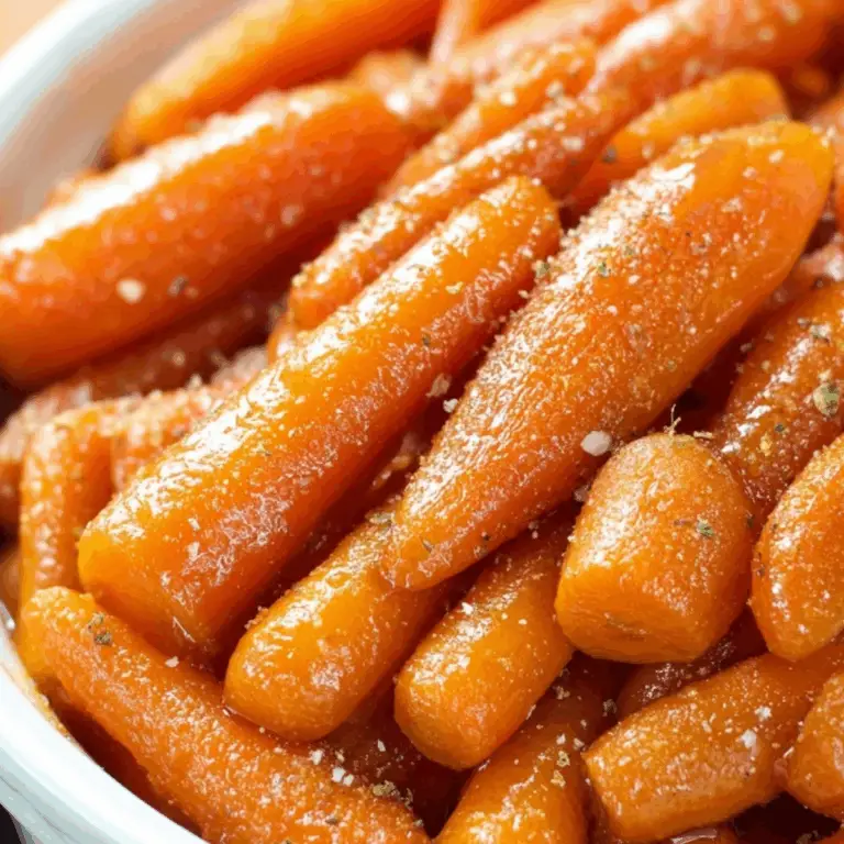 Slow Cooker Maple & Brown Sugar Glazed Carrots recipe