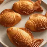 Taiyaki Japanese fish dessert with Nutella filling