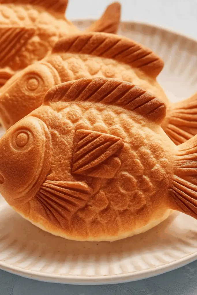 Taiyaki Japanese fish dessert with Nutella filling