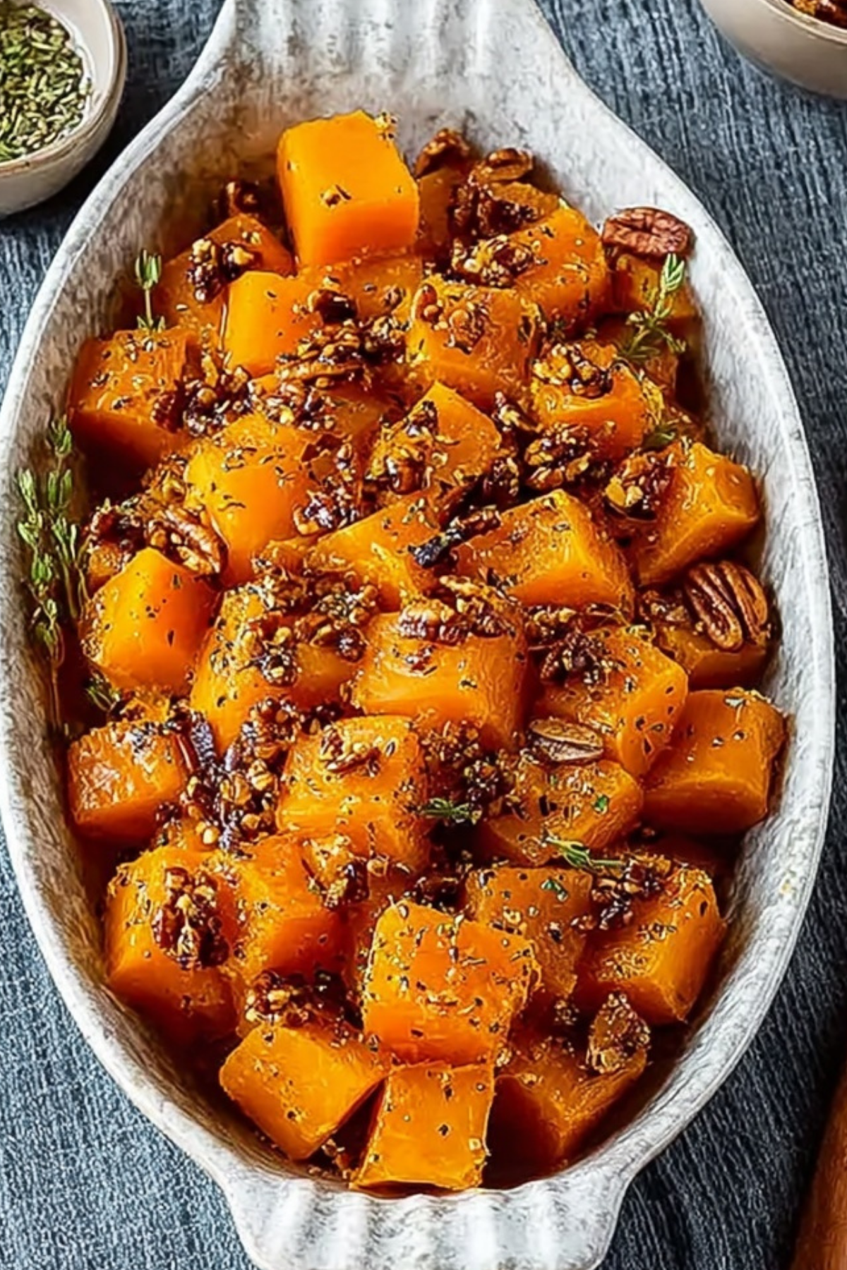 Vegan Roasted Butternut Squash with caramelized edges