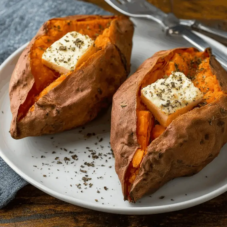 Baked Sweet Potatoes Recipe with fluffy texture
