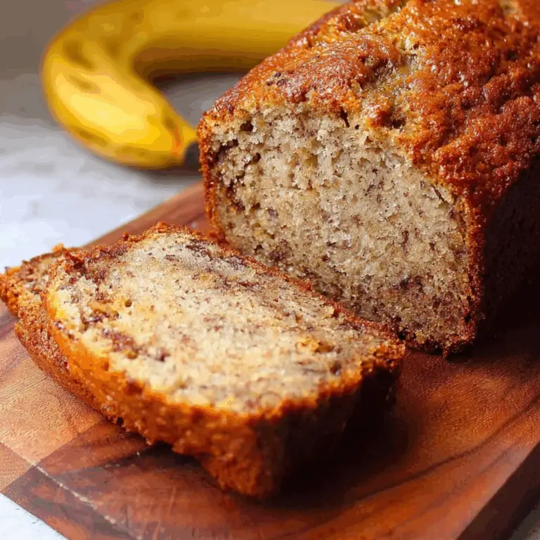 Classic banana bread fresh from the oven