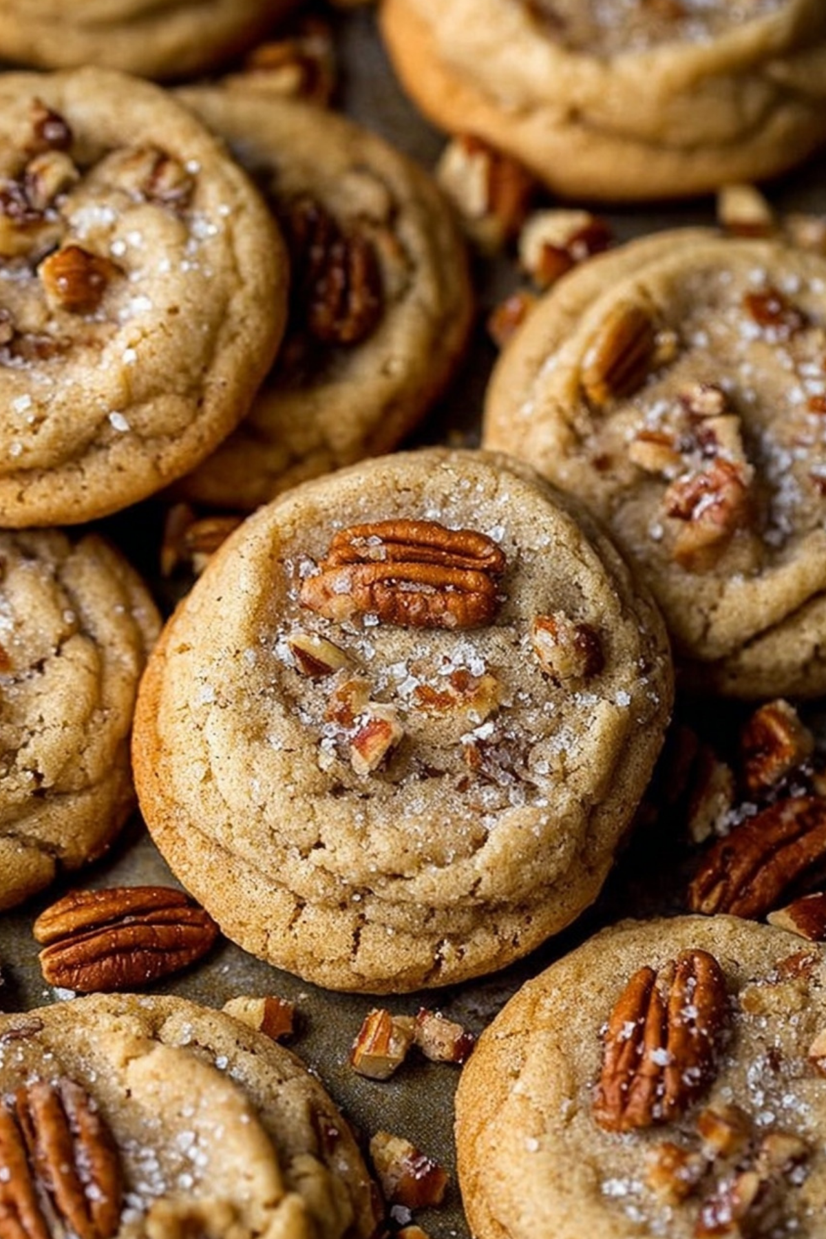 butter pecan cookies fresh from the oven