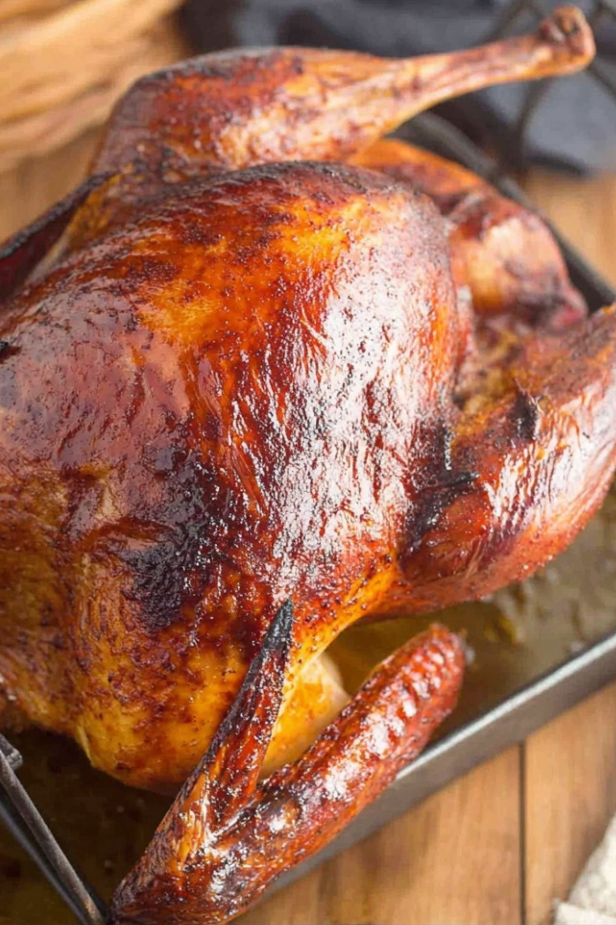 Cajun Roasted Turkey with crispy skin and Cajun spice rub