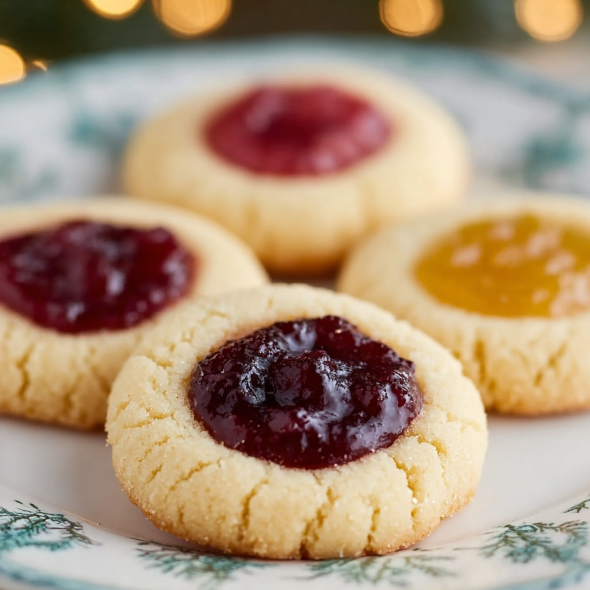 Christmas Thumbprint Cookies Recipe - Easy & Festive - ZazaCook