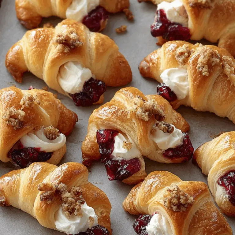 Cranberry Cream Cheese Crescent Bites on a serving platter