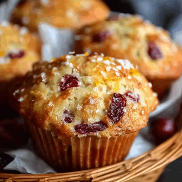 Cranberry Orange Muffins fresh from the oven