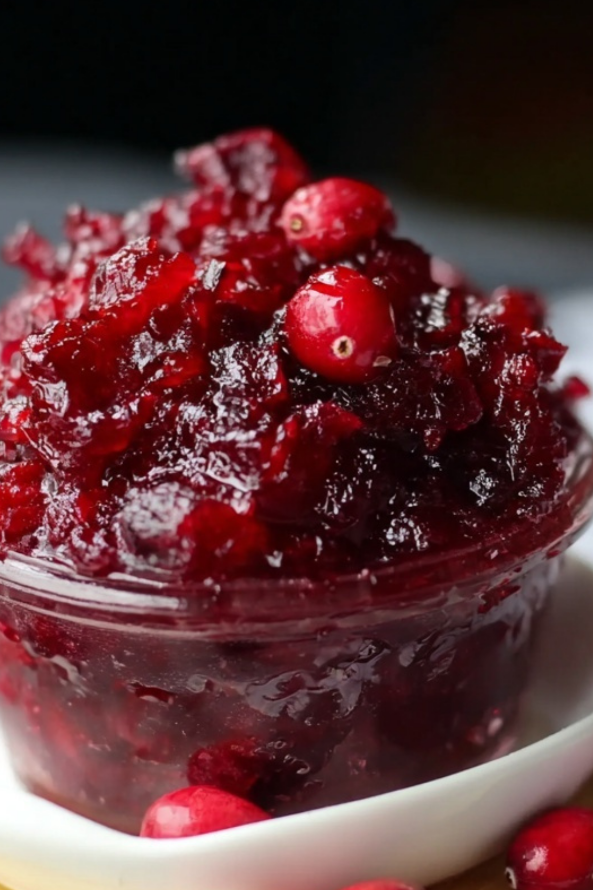 homemade cranberry relish recipe with ginger and orange zest