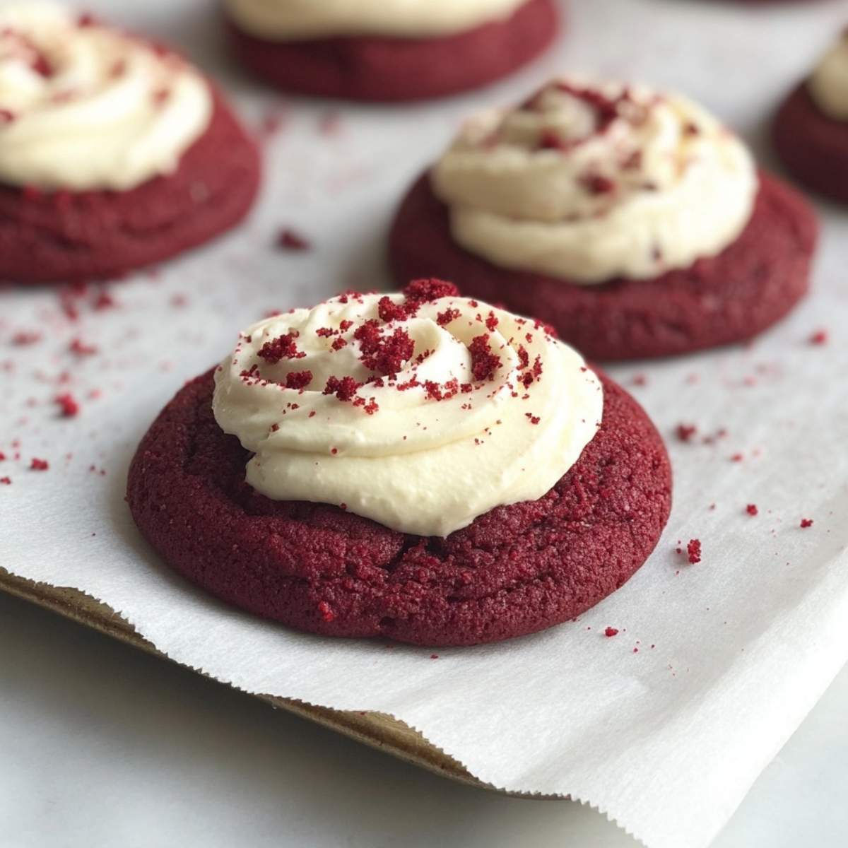 Crumbl Copycat Red Velvet Cookies – Easy Recipe - ZazaCook