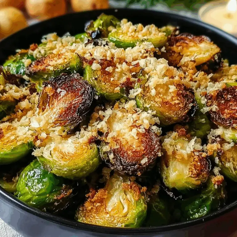 Crusted Roasted Brussels Sprouts – Crispy and Flavorful