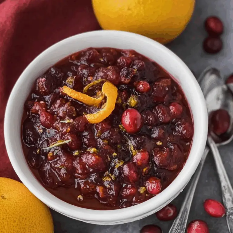 Homemade Fresh Cranberry Orange Sauce – Easy and Delicious