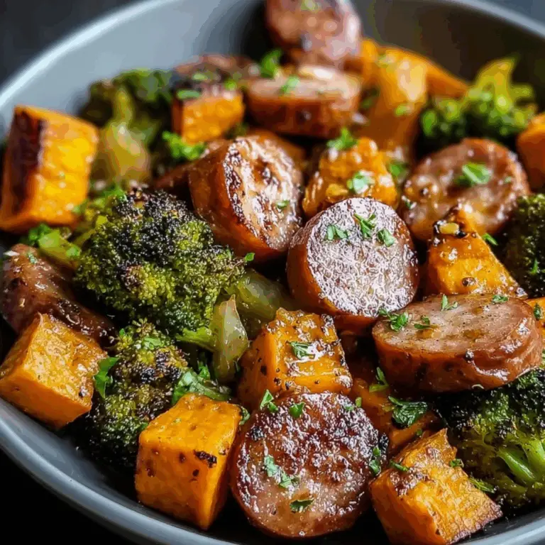 Honey Garlic Sausage Sweet Potatoes Recipe
