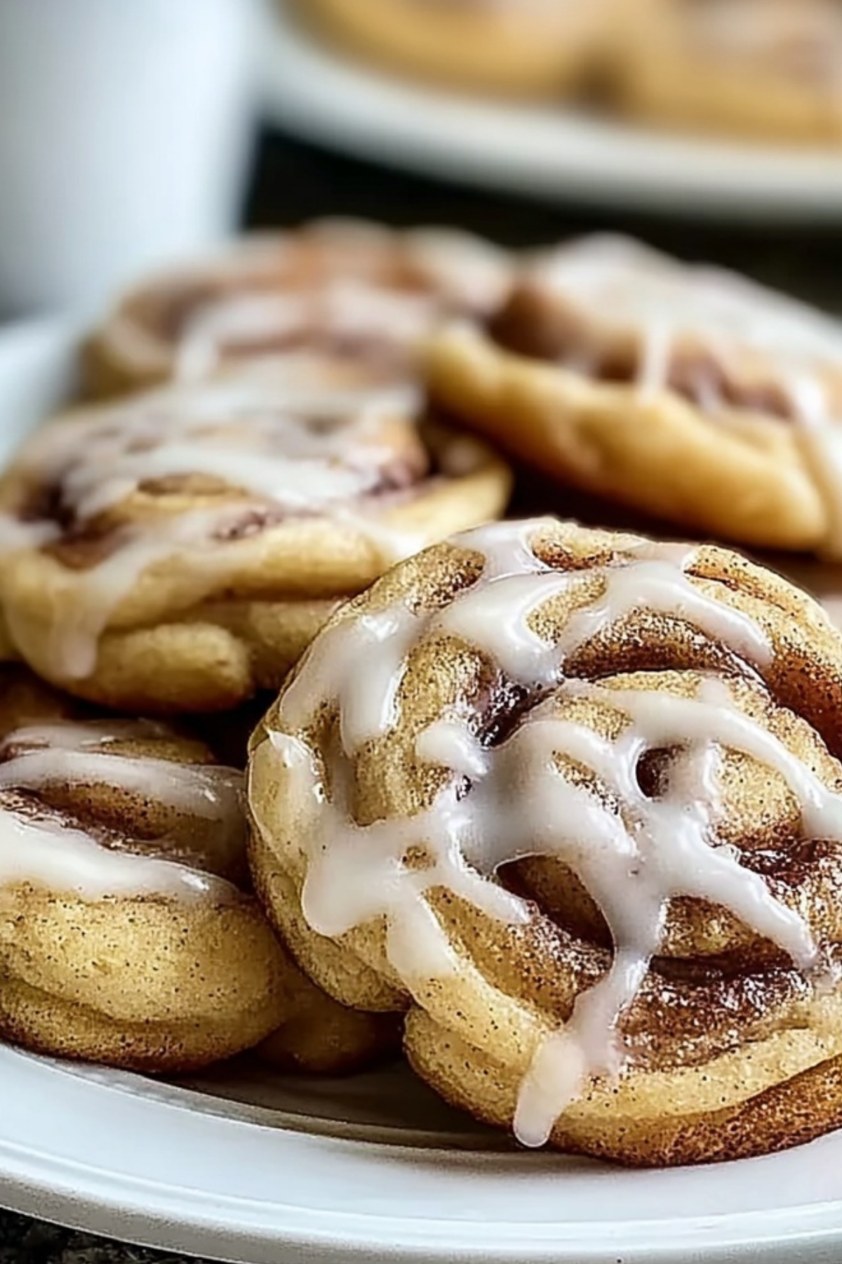 Irresistible Cinnamon Roll Cookies with cinnamon swirl