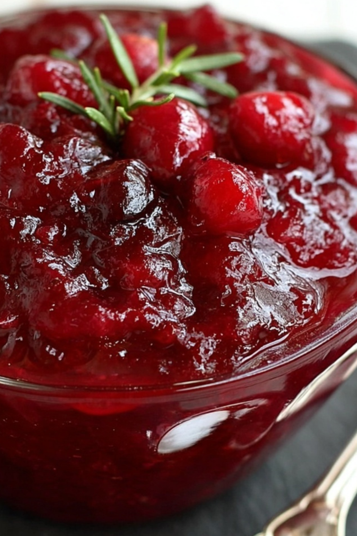 Luscious homemade cranberry sauce with fresh cranberries and citrus zest