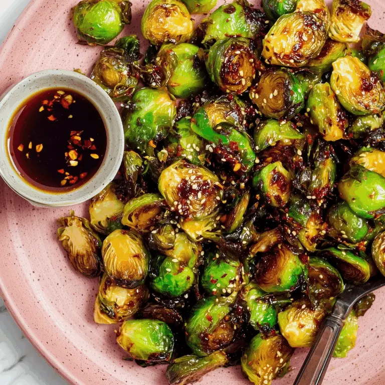 Maple Soy Glazed Brussel Sprouts Recipe
