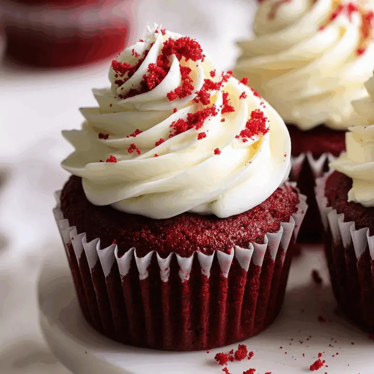 Red Velvet Cupcakes with cream cheese frosting