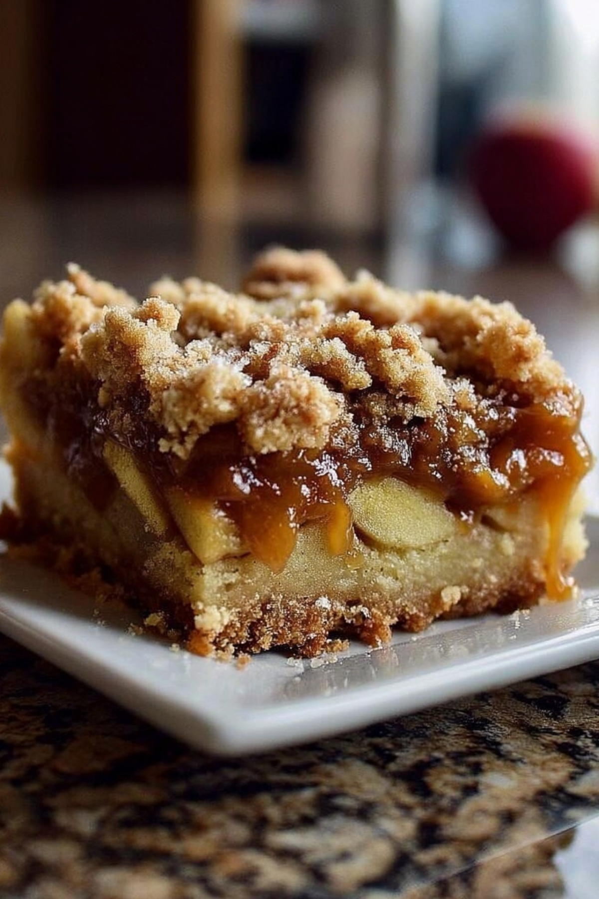 Salted Caramel Apple Crumble Bars Fall Treat dessert