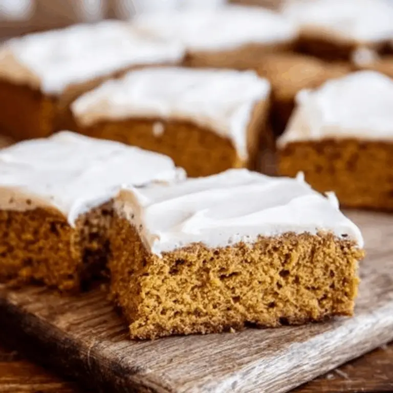 Sourdough pumpkin bars with cinnamon cream cheese frosting
