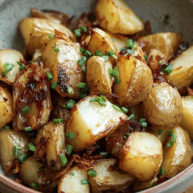 skillet filled with crispy Bangin’ Breakfast Potatoes
