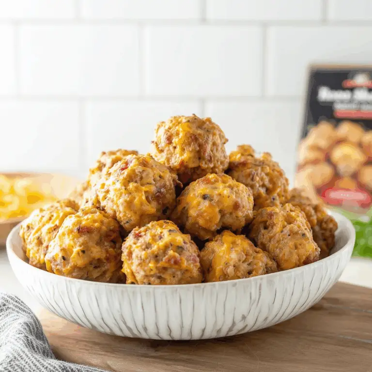 Cheddar Bay Sausage Balls fresh from the oven