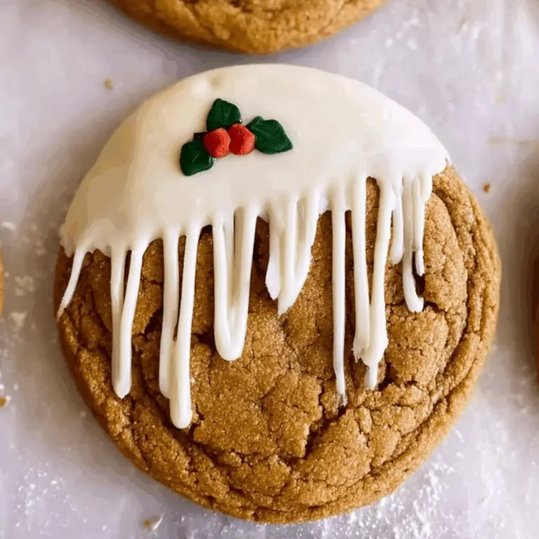 Soft Gingerbread Cookies with Maple Glaze on holiday tray