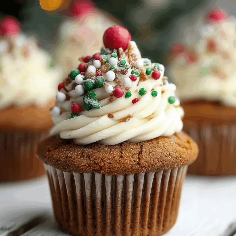 Christmas Gingerbread Cupcakes – Easy Festive Recipe