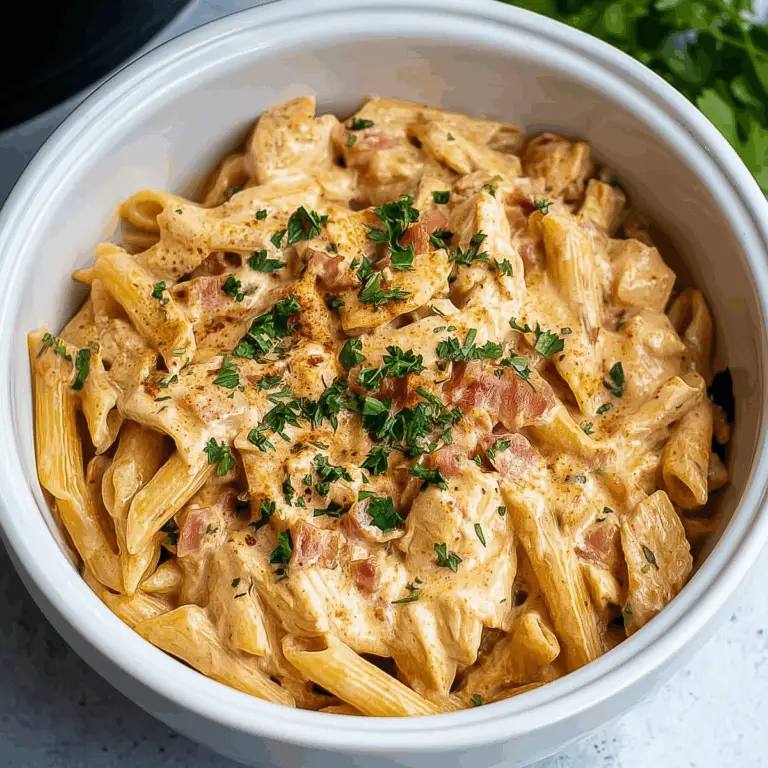 Crock Pot Creamy Cajun Chicken Pasta with Cajun seasoning and creamy sauce