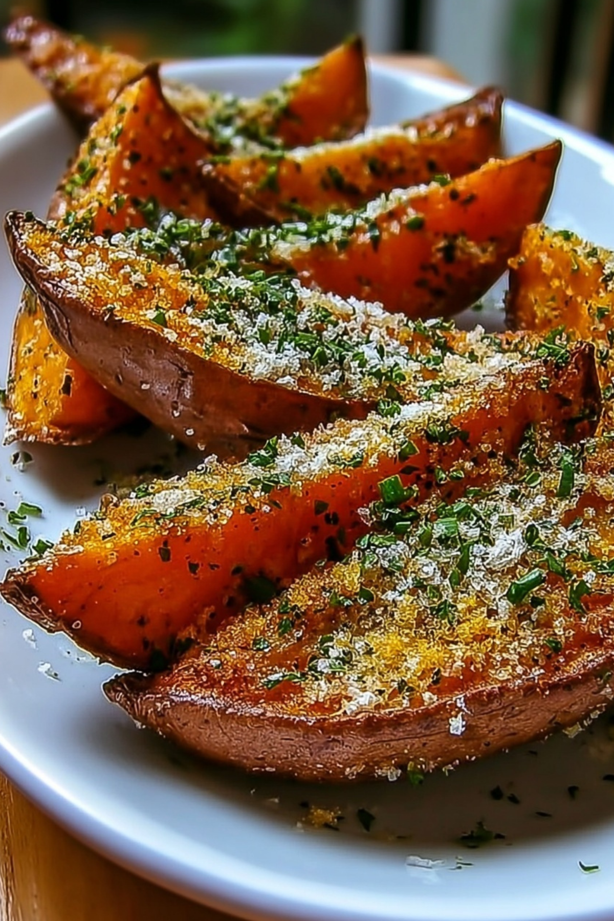 Garlic Parmesan Sweet Potato