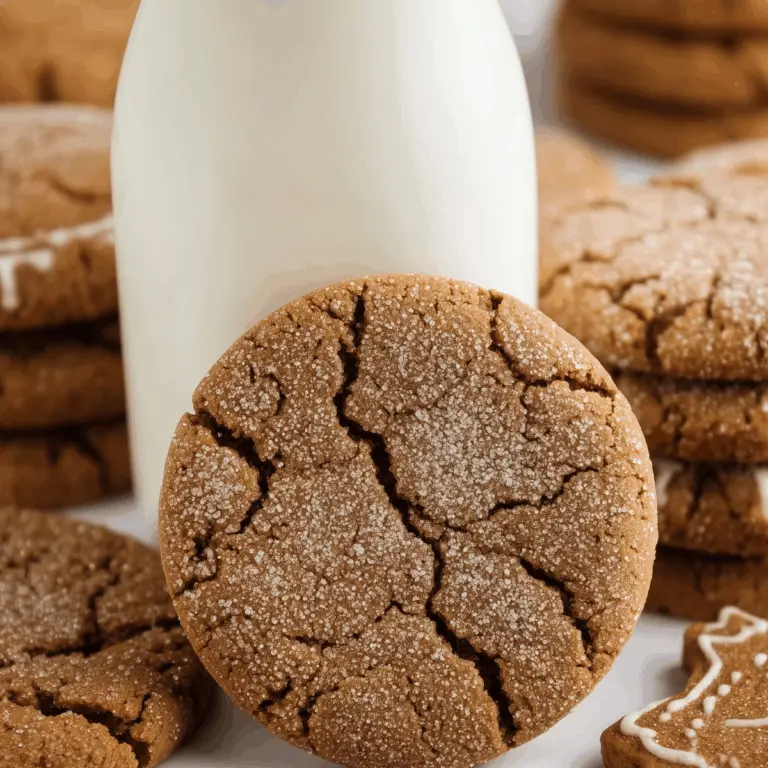 Soft Gingerbread Cookies – chewy, spiced holiday cookies