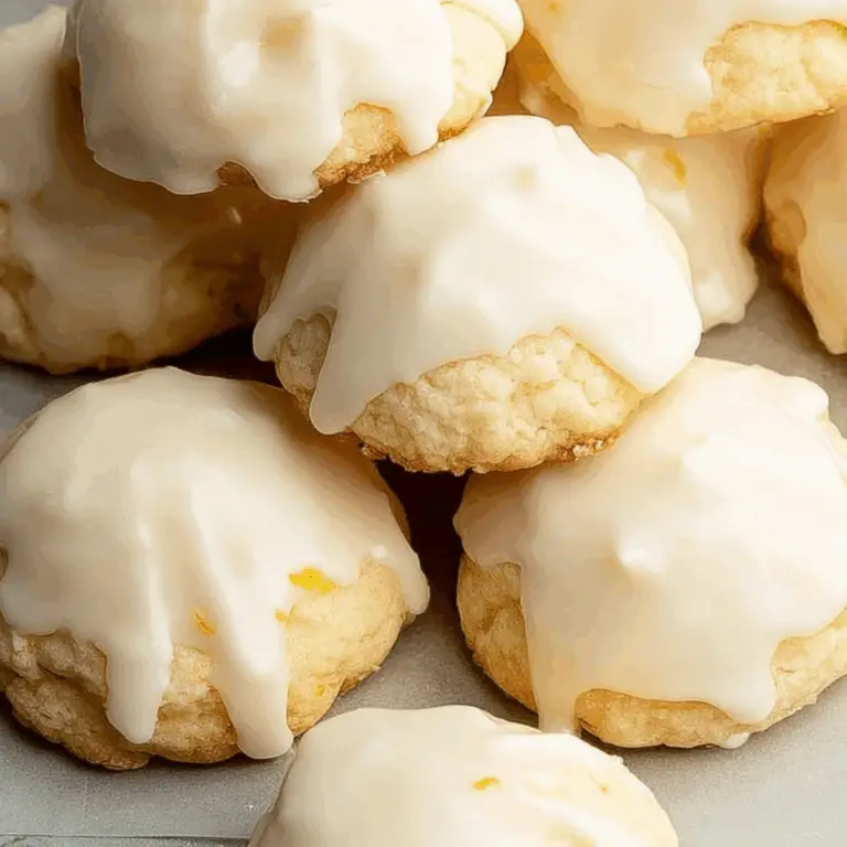 Lemon Drop Cookies with glaze