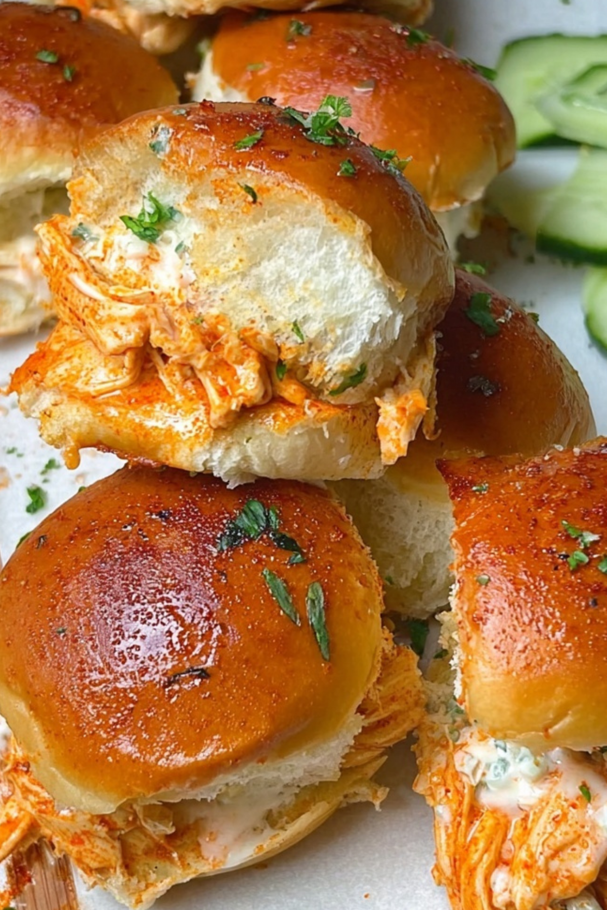 Spicy Buffalo Chicken Sliders