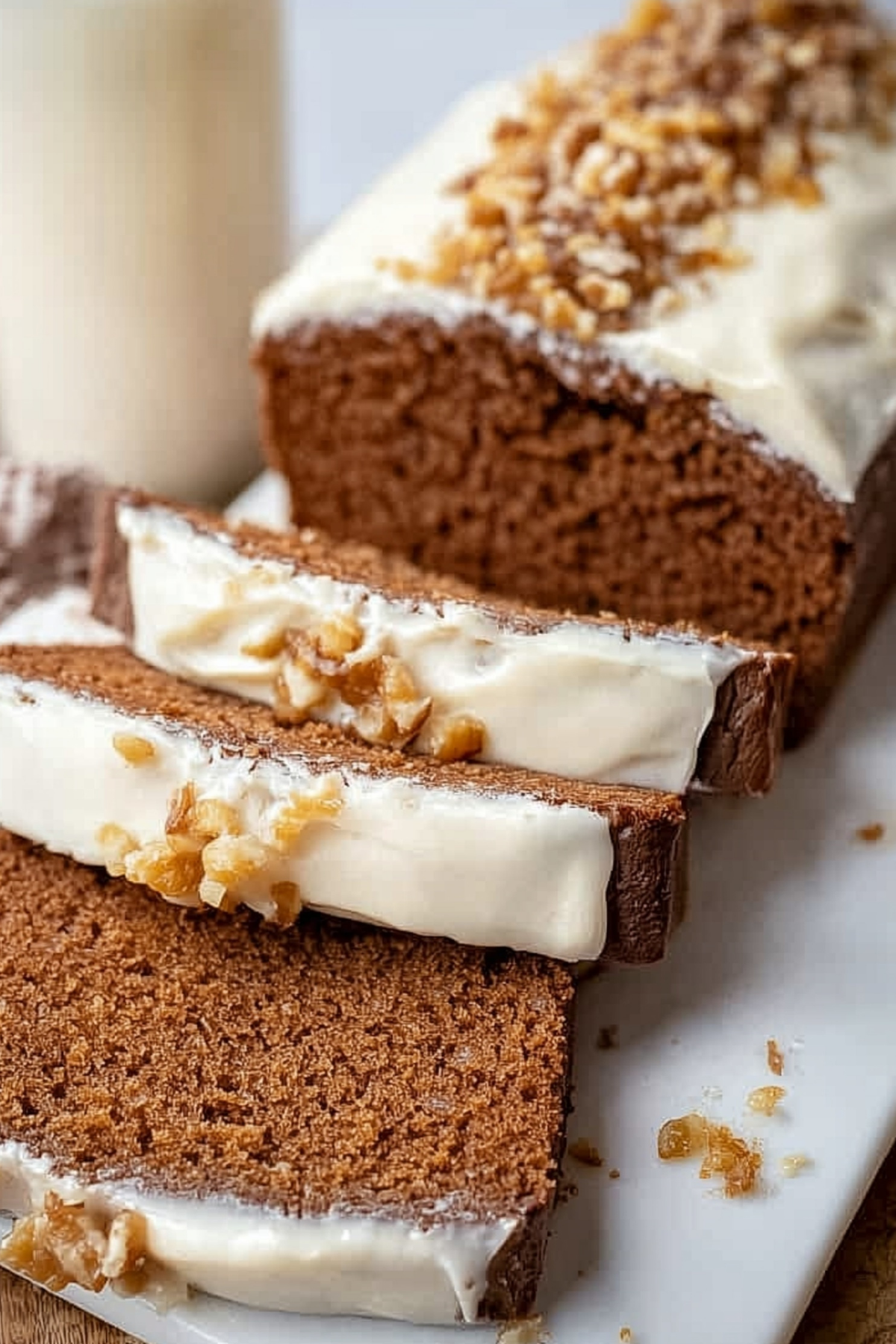 Starbuck’s Gingerbread Loaf with Cream Cheese Frosting