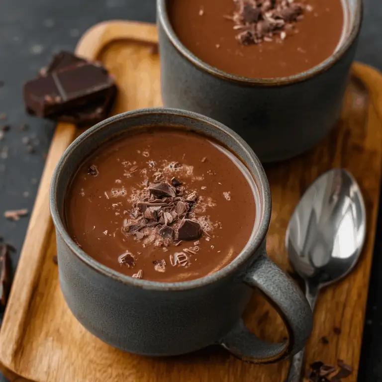 Vegan Dark Hot Chocolate – Creamy & Easy Recipe