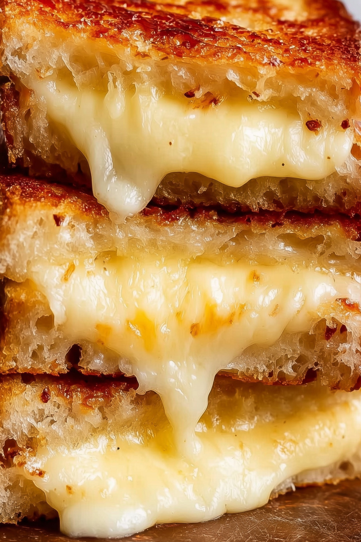 Grilled Cheese Sandwich with crispy, golden crust and melted cheese