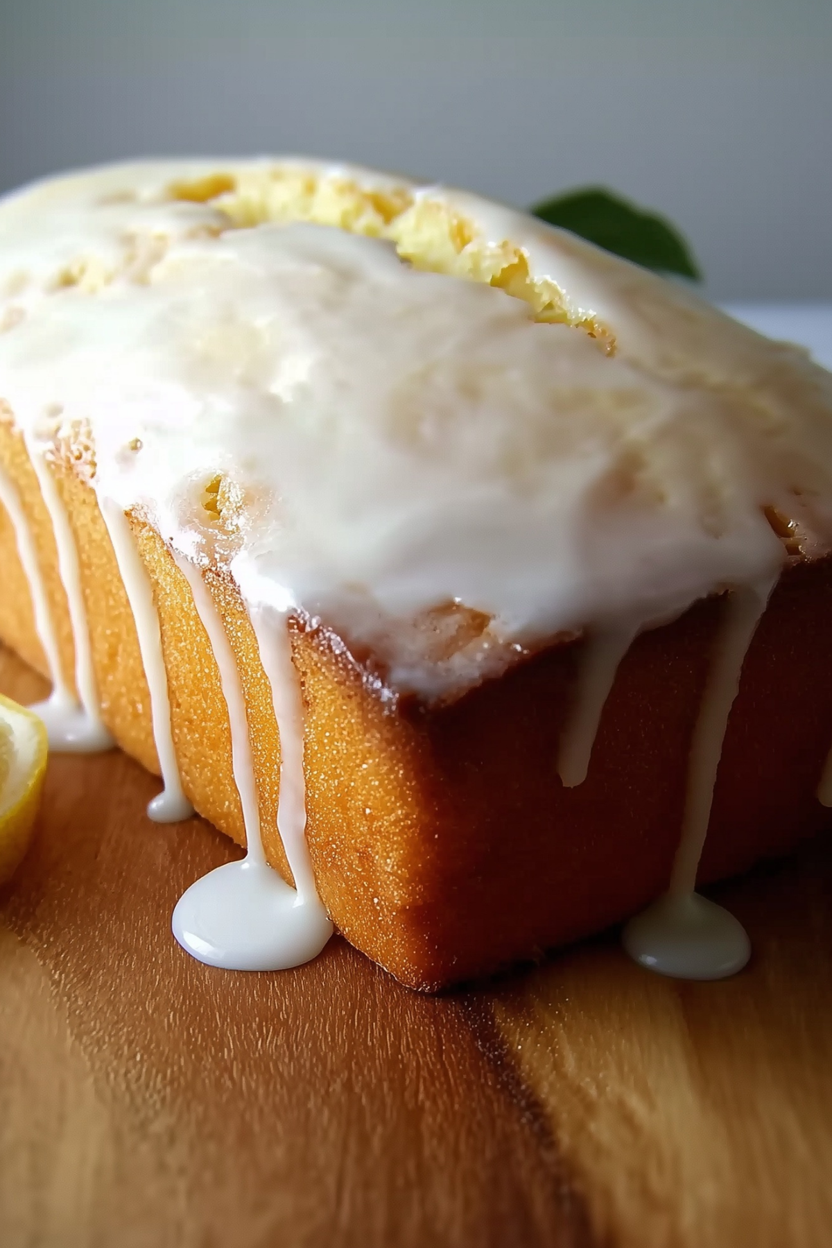Meyer Lemon Pound Cake with glaze