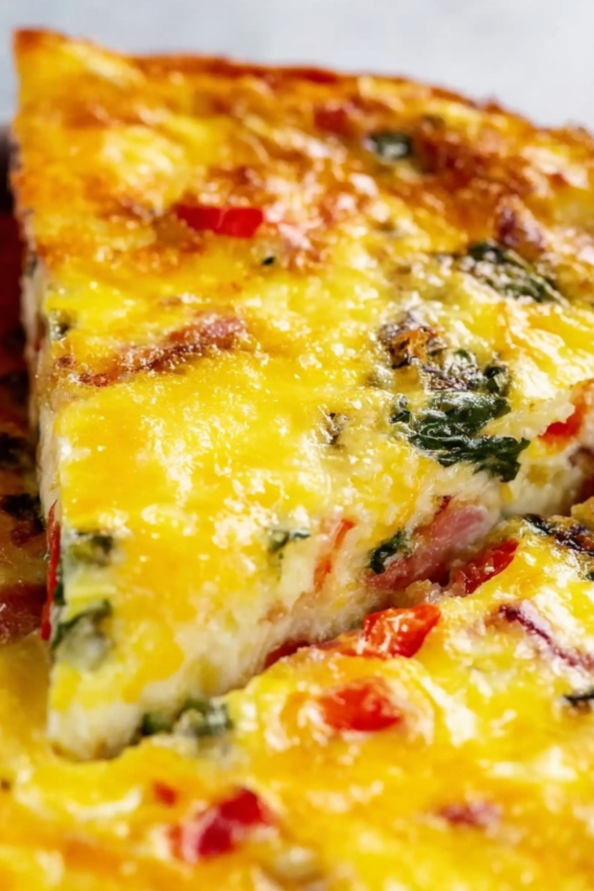 Oven Baked Frittata with cheese and vegetables