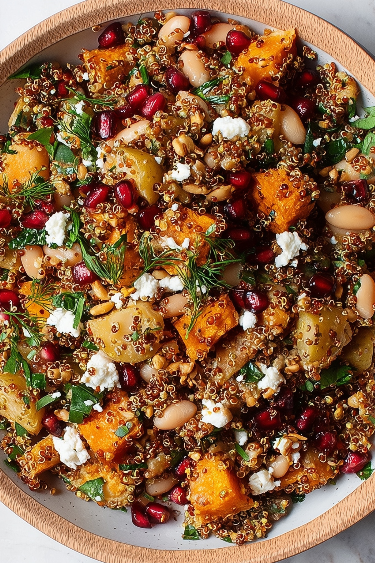 sweet potato white bean salad